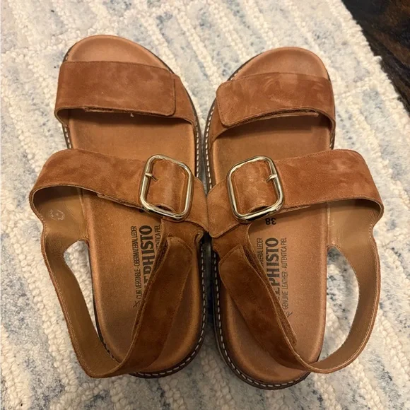 Mephisto Brown Sandals - Picture 1 of 4